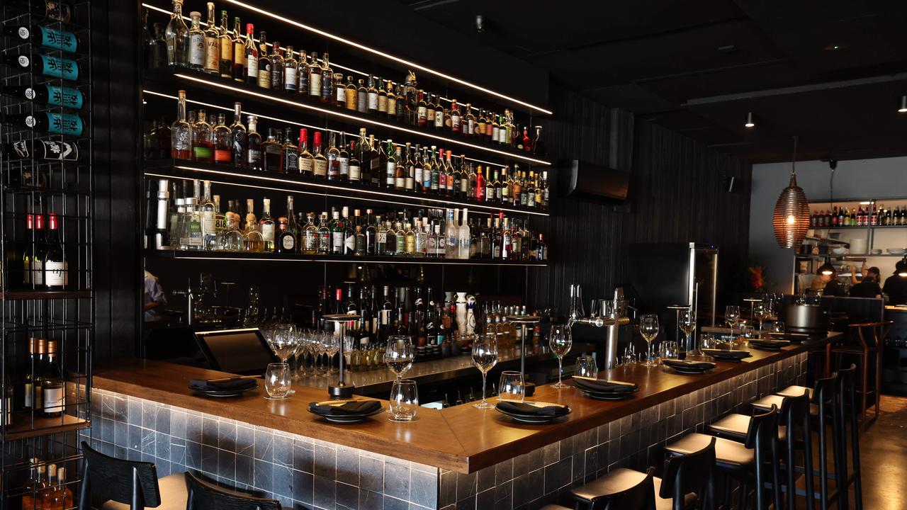 The bar area at the new Baby Mama at Nobby Beach. Picture: Glenn Hampson.