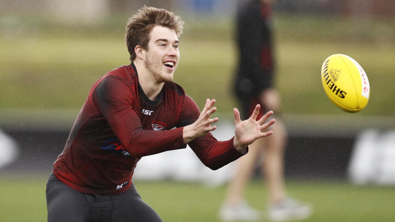 Zach Merrett didn’t received enough votes from teammates to be in Essendon’s 2020 leadership group. Picture: Daniel Pockett