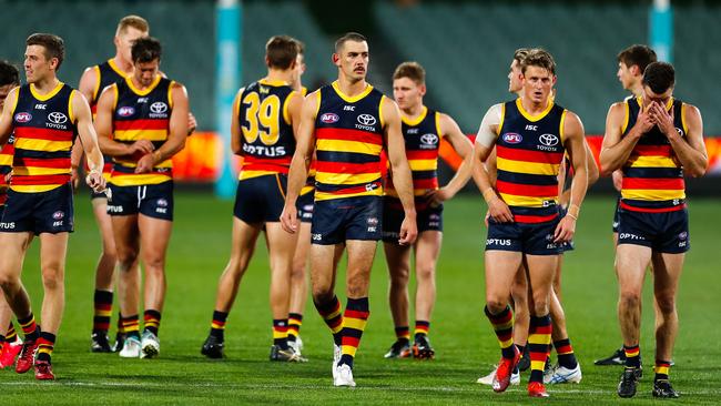 The Crows haven’t been the same since the infamous pre-season camp. Picture: Daniel Kalisz/Getty Images