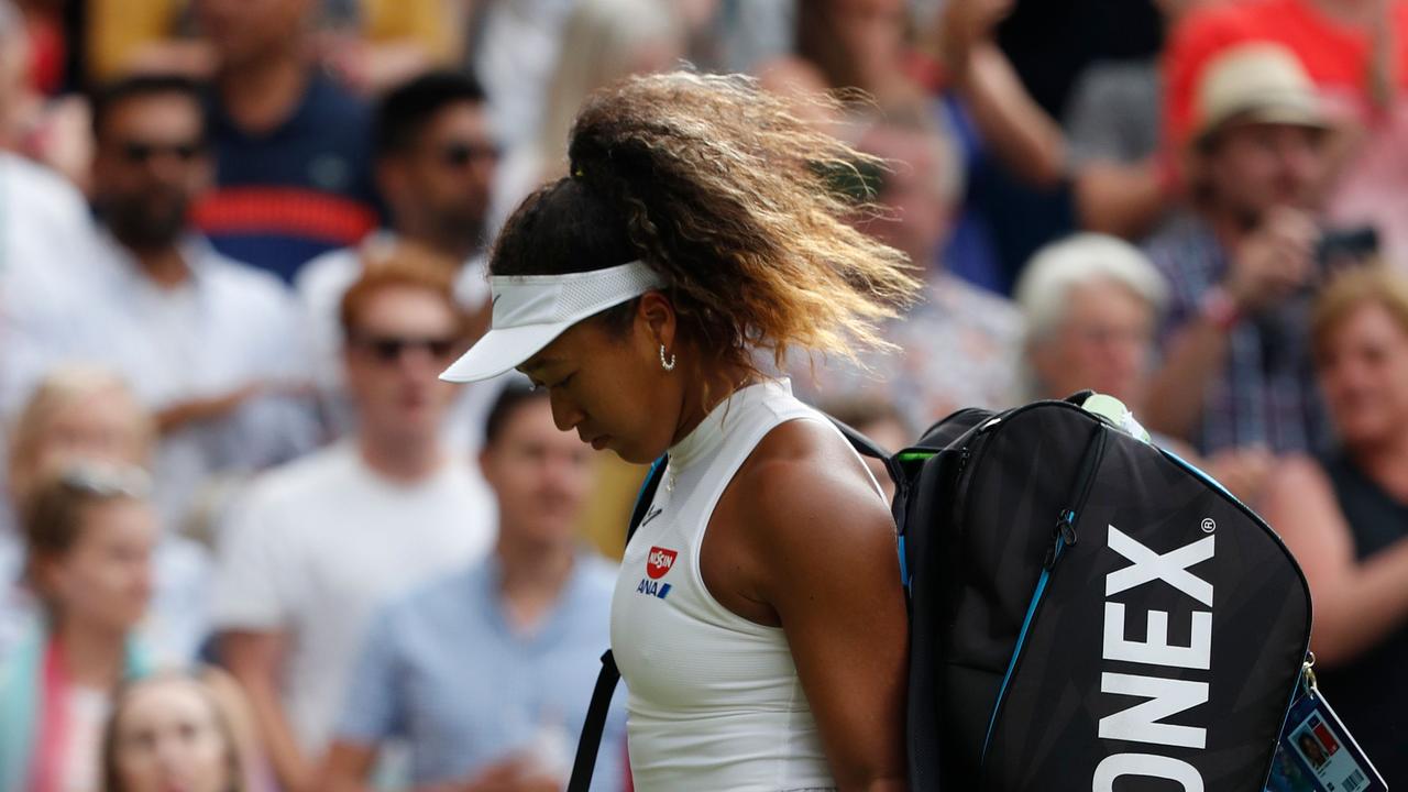 Japan's Naomi Osaka suffered a stunning first round exit.