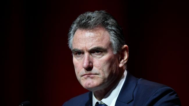 NAB’s new chief executive Ross McEwan at the bank’s annual meeting in Sydney. Picture: AAP