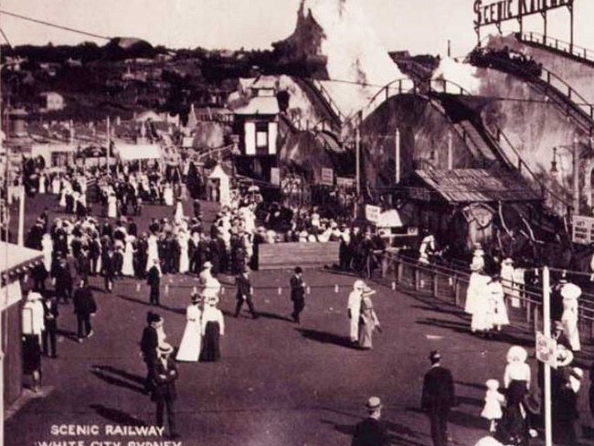 White City Scenic Railway attraction, Paddington. Picture credit: Lost Sydney