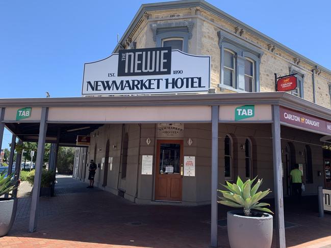 The Newmarket Hotel at Port Adelaide where a woman was arrested after being found with a pair of nail scissors. Pics: PAULA THOMPSON