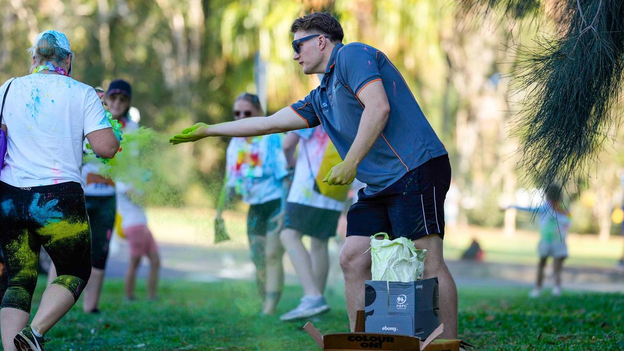 Fun from the 2023 Gladstone Colour Me Capricorn fun run for the RACQ CapRescue. Photos: Cherryandjun Photography