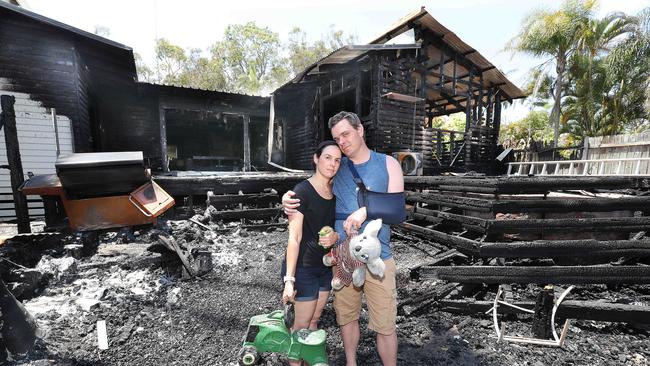 Some residents of fire-effected areas in New South Wales have lost their homes to the flames. Picture: Annette Dew