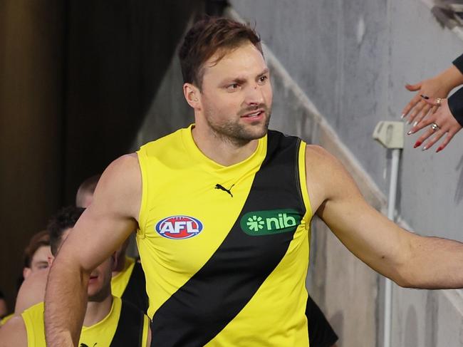 Nankervis has entered concussion protocols. (Photo by James Elsby/AFL Photos via Getty Images)