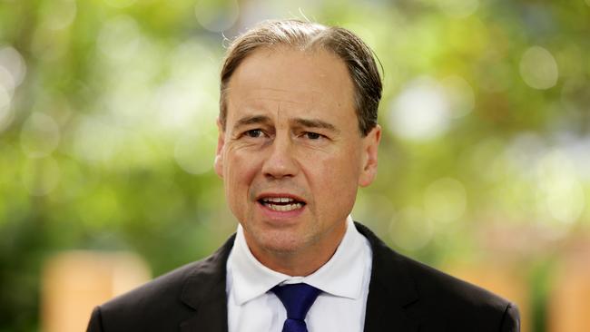 Health Minister Greg Hunt.