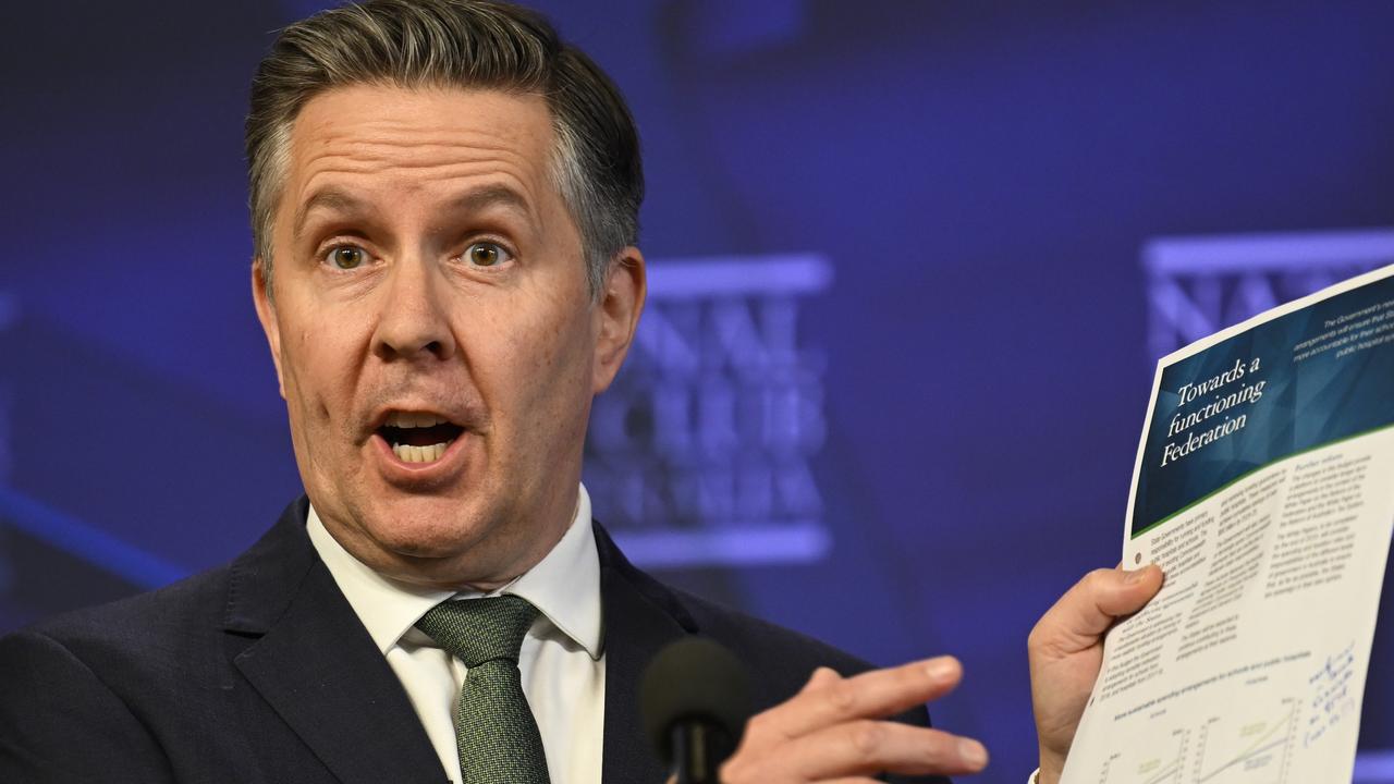 Mr Butler referenced the Coalition’s record on Medicare in earlier parliaments during the debate. Picture: NewsWire / Martin Ollman