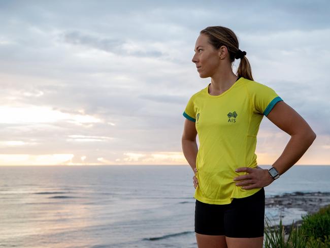 Australian triathlete Emma Jeffcoat begins her IVF journey for life after sport. Photo: Supplied