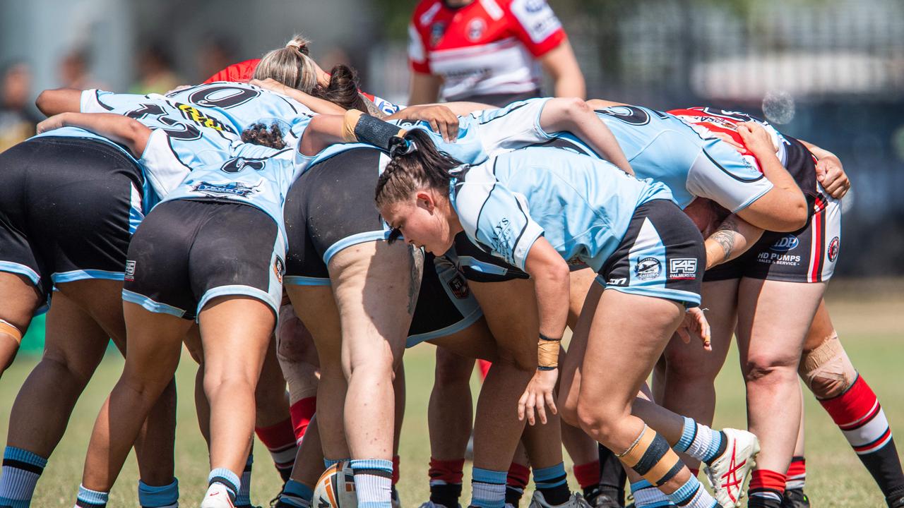 Ayesha Kay as Northern Sharks take on Litchfield Bears in the 2023 NRL NT semi final. Picture: Pema Tamang Pakhrin