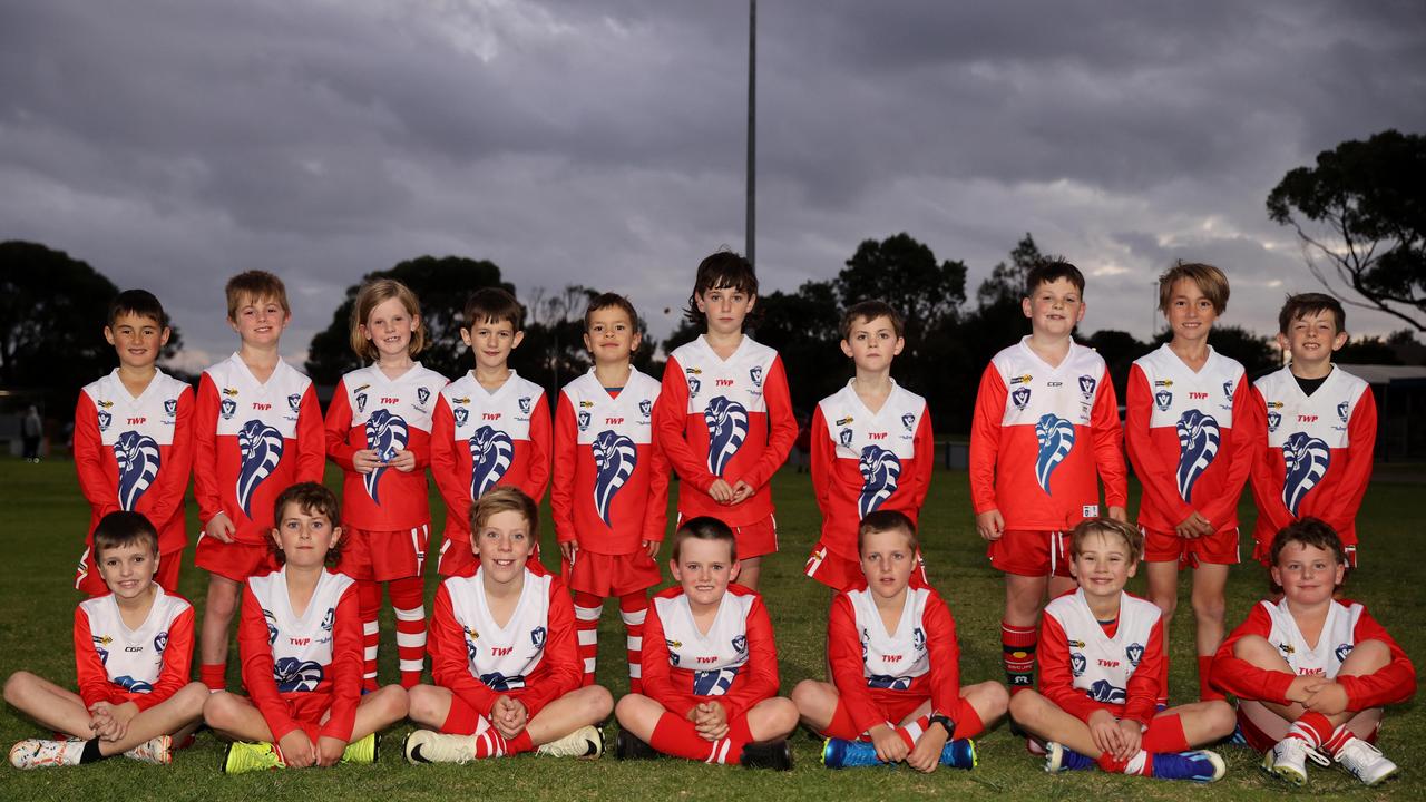 Ocean Grove Taylor under-9 football team. Picture: Alison Wynd