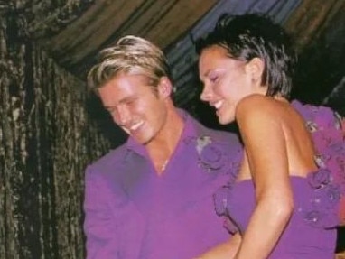 David and Victoria Beckham wedding pictures from Beckhams instagram accounts celebrating 20 year anniversary.