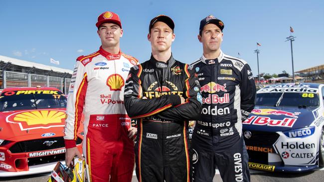 Scott McLaughlin, David Reynolds and Jamie Whincup all have very different personalities. Picture: Keri Megelus