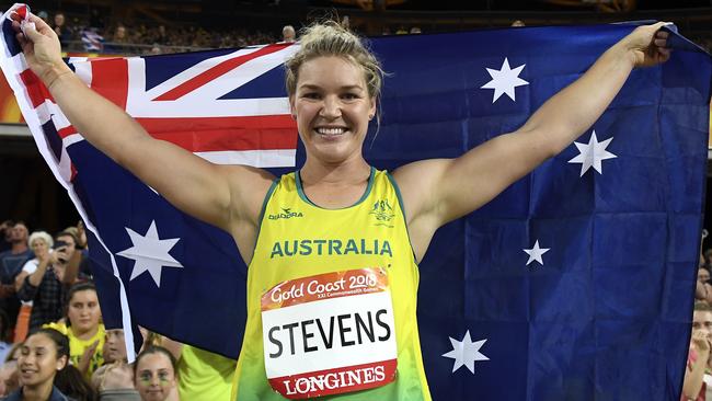 Stevens is aiming to break the 72-metre mark as she targets World Championship and Olympic gold. Picture: AAP Image/Dean Lewins