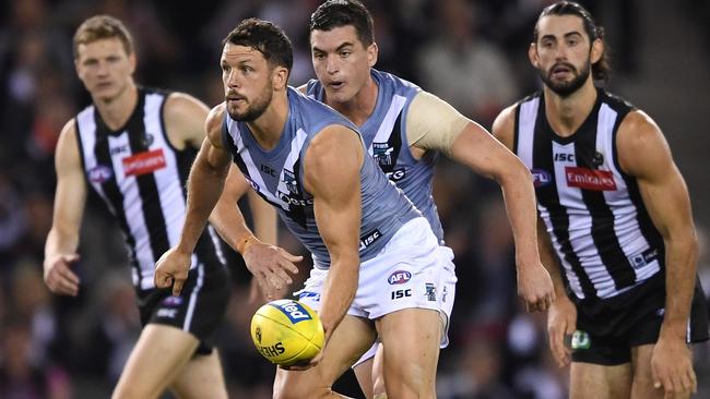 Travis Boak will finish his career as a Power great. Picture: Quinn Rooney/Getty Images