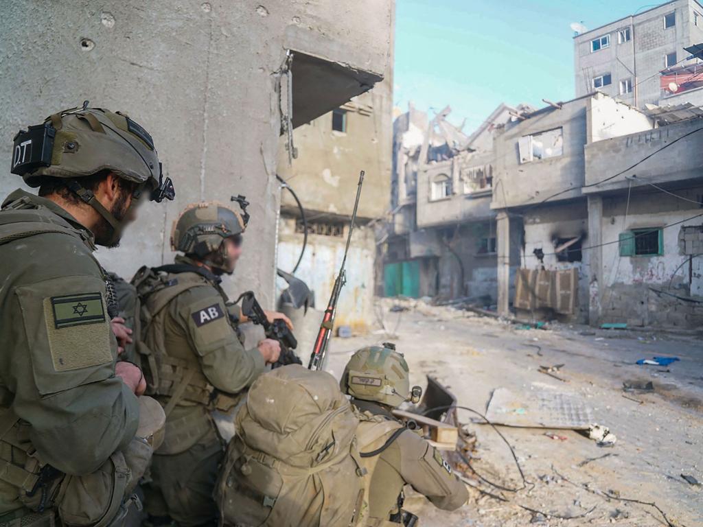 Israeli soldiers operating in Khan Yunis, in the southern the Gaza Strip, amid ongoing battles between Israel and the Palestinian militant group Hamas. Picture: Israeli Army / AFP