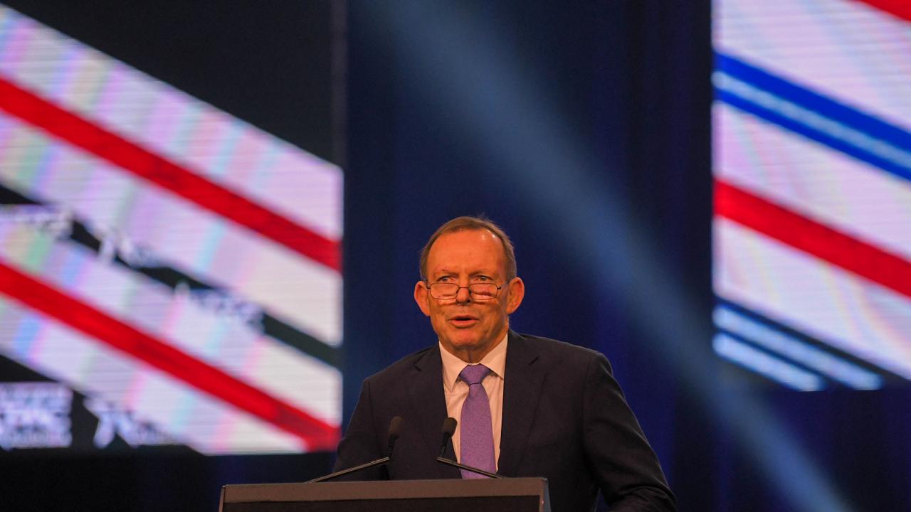 He walked on stage to a standing ovation. Picture: NCA NewsWire / Simon Bullard