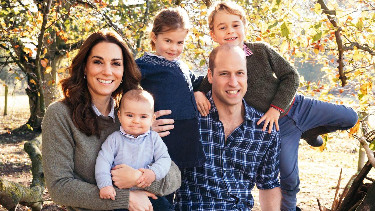 The Royal Highnesses’ 2018 Christmas card. Picture: Matt Porteous/Kensington Palace/AFP