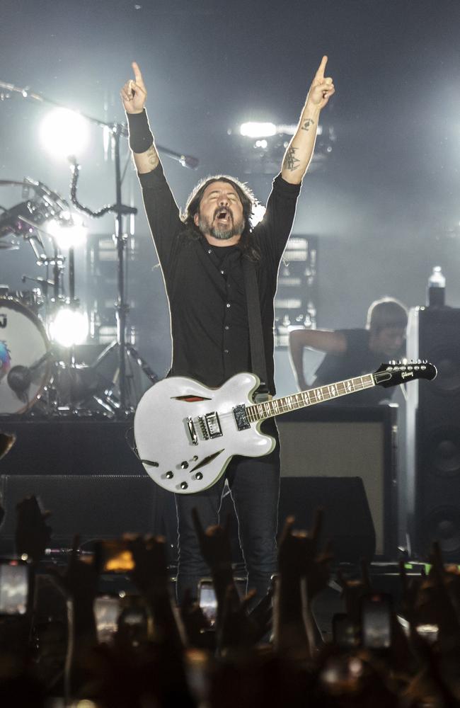 Foo Fighters frontman Dave Grohl. Picture: The Sunday Telegraph / Monique Harmer