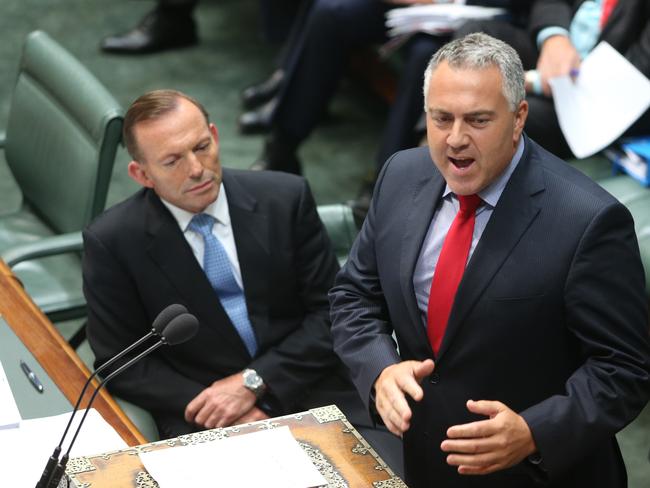 Joe Hockey has struggled to sell his Budget reforms. Picture: Gary Ramage