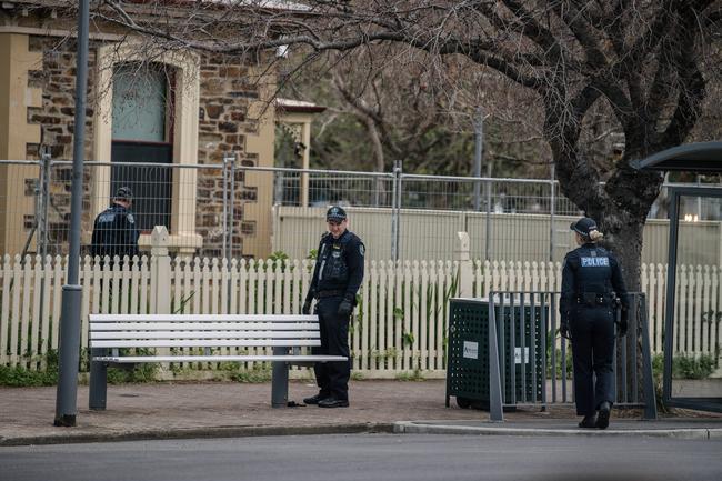 Police search Sturt St for evidence. Picture: AAP / Morgan Sette