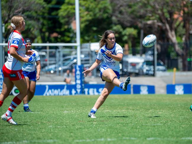 Chelsea Makira of the Bulldogs. Picture: Thomas Lisson