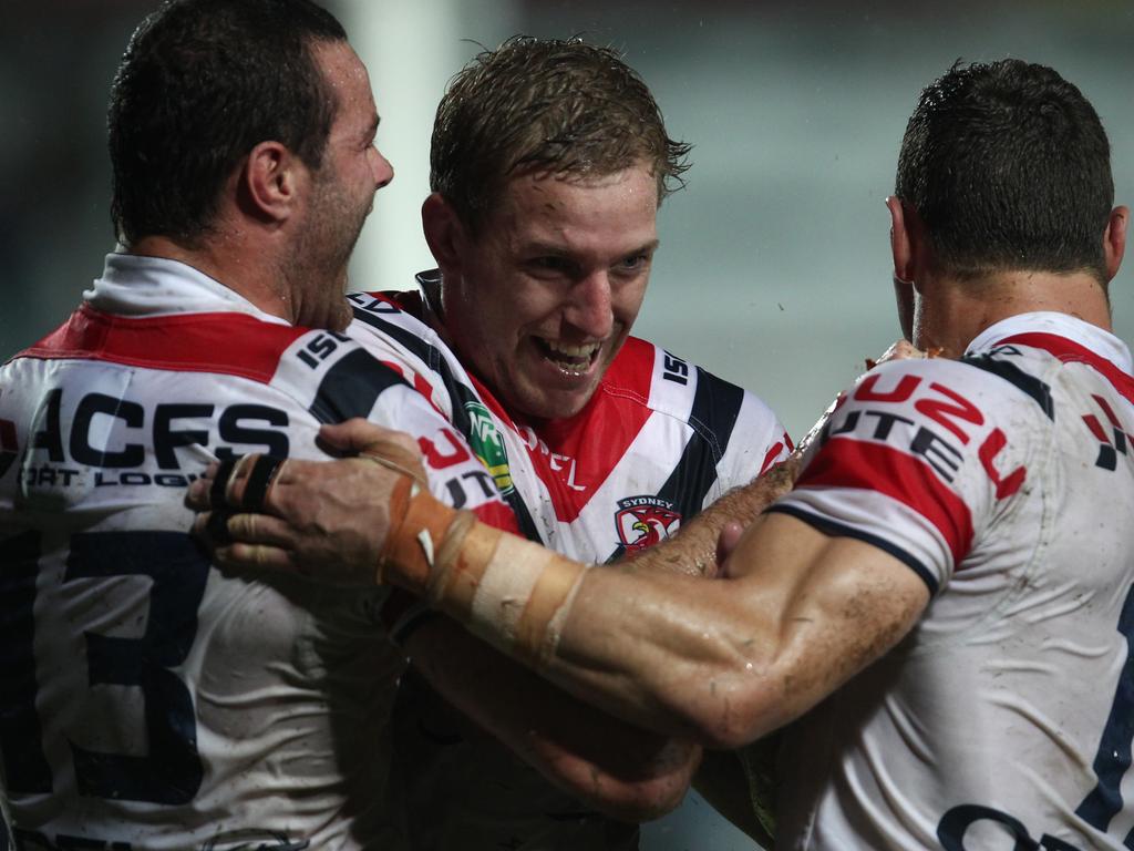 The Roosters miss Mitch Aubusson and Boyd Cordner. Picture: AAP Image/Action Photographics