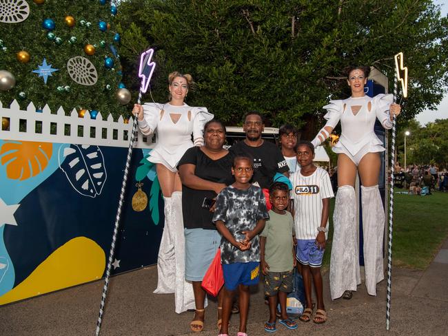DARWIN, AUSTRALIA Sunday, 31 December, 2023:DARWIN NEW YEARS EVE 2023 Lee Family's from Katherine pose for a photo at Darwin Waterfront. Picture: Pema Tamang Pakhrin