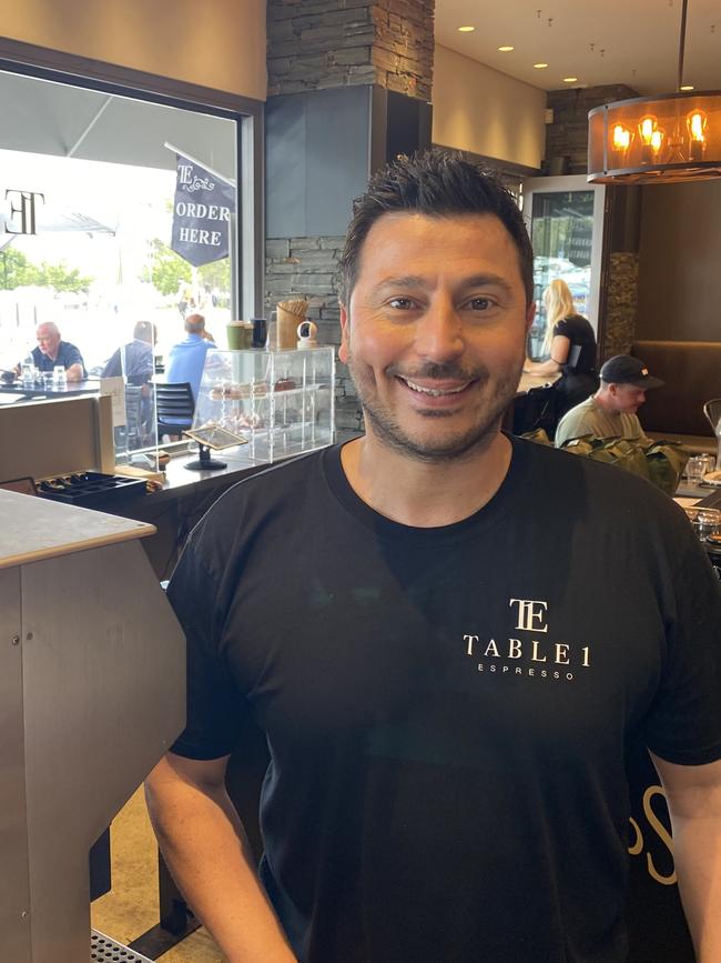 Table 1 Espresso owner George James