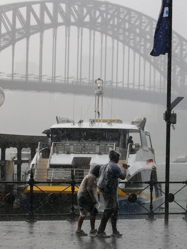 Sydney was lashed with rain this week and it is expected to fall during Taylor Swift’s first show. Picture: NCA Newswire/ Gaye Gerard