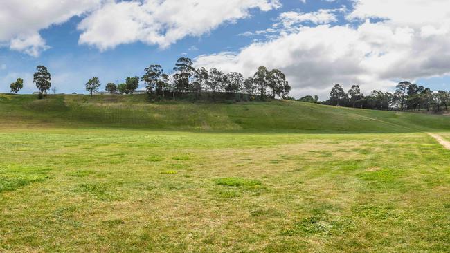 The site of the new Glenorchy Sports Centre at Claremont College. Picture: Linda Higginson