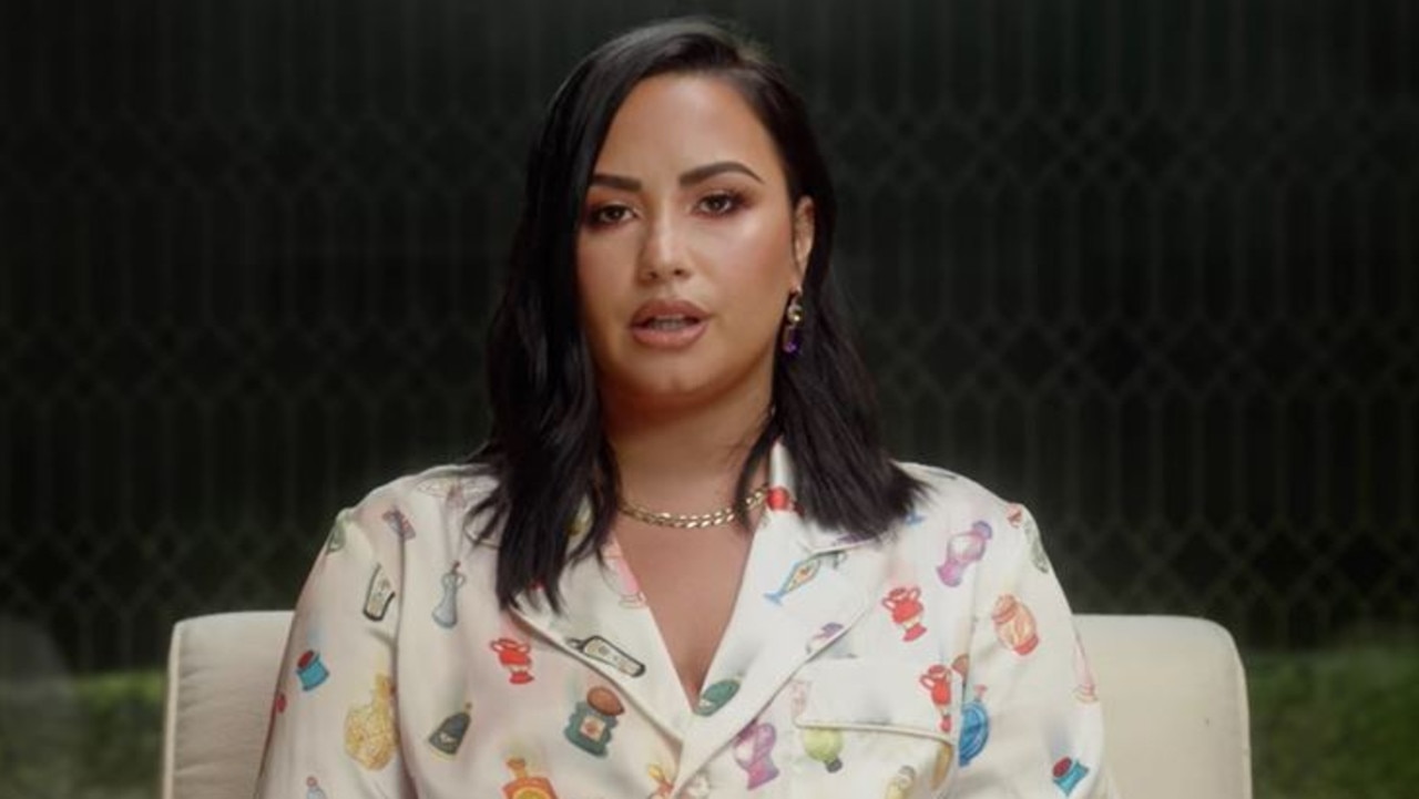 Lovato describes herself as being like a ‘cat with nine lives’ in the trailer. Picture: YouTube.