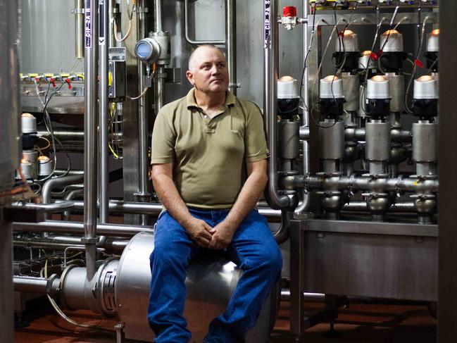 Norco farmer Andrew Wilson at the Norco ice cream factory in Lismore. Photo: Elise Derwin