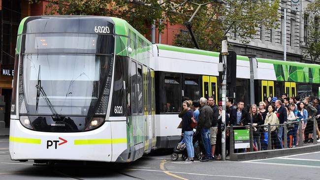 There will be free trams to the MCG from Wednesday. Picture: Jake Nowakowski