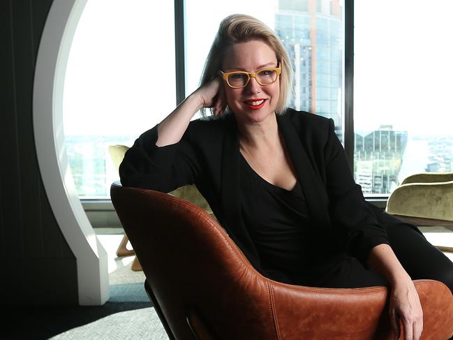 8/6/2016: Elaine Stead of Blue Sky Venture Capital, in their office in central Brisbane. Elaine talks about  startup opportunities and venture capital within her role at Blue Sky. Lyndon Mechielsen/The Australian