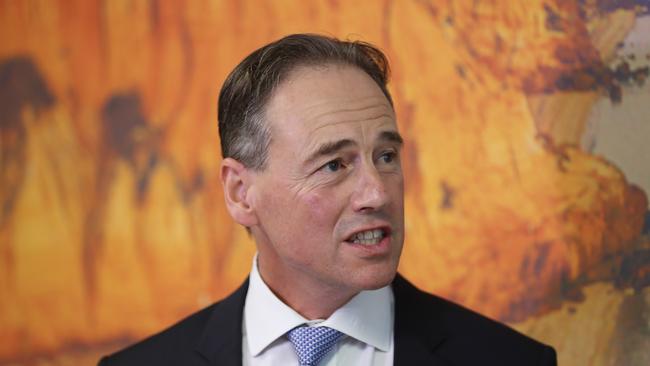 Greg Hunt has tried to calm tensions with the states over vaccines. Picture: NCA NewsWire / David Crosling