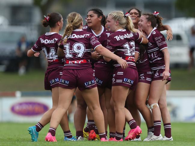 Manly showed they can match it with the best in the Tarsha Gale Cup. Picture: Sue Graham