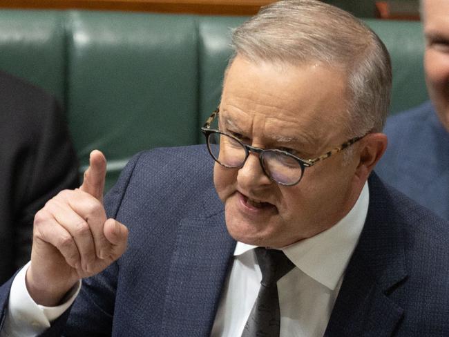 ‘Old boofhead’: Albo fires up