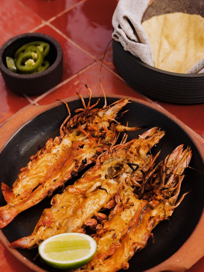 Grilled prawns. Picture: Mathilde Bouby