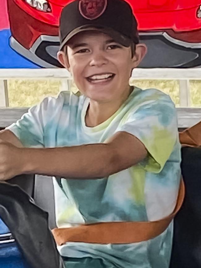 Jesse Hall 13 always happy behind the wheel. Picture: Supplied by family.