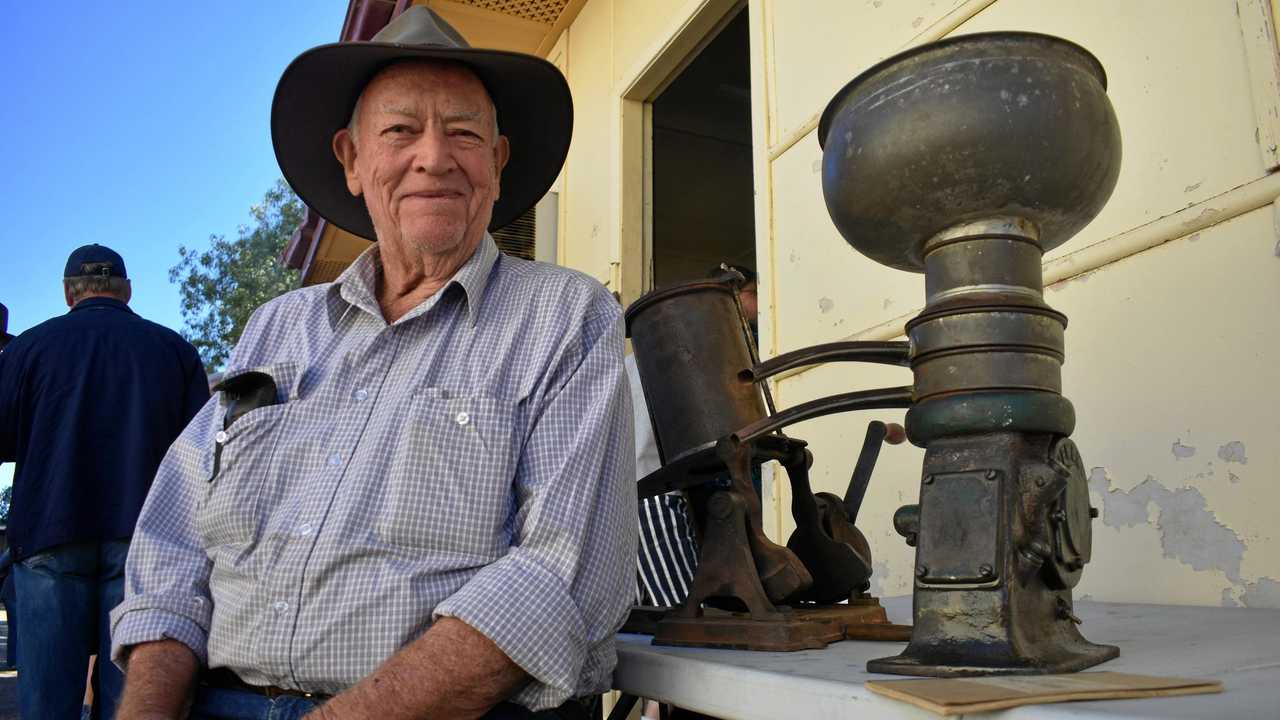 BYGONE ERA: Vince Bell, formerly of Gunnewin, grew up on his family's dairy farm, which supplied milk to the Roma Butter Factory. Picture: Jorja McDonnell