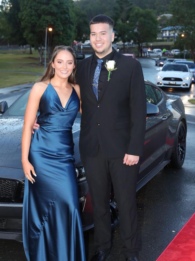 Pacific Pines High formal, at the school. Natasha Howells and Benjamin Shadbolt - Deverick Picture Glenn Hampson