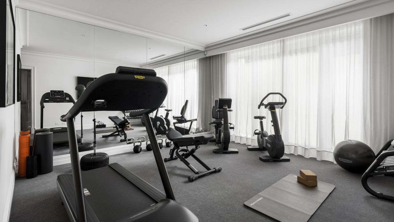 Hidden perks of the home include space for a gym.