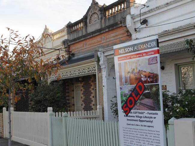 House prices have been falling across Australia. Picture: AAP Image/David Crosling