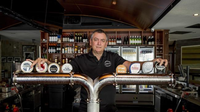 Tedder Avenue business owner Mick Ellison from Mano's Tedder Avenue. Picture: Jerad Williams