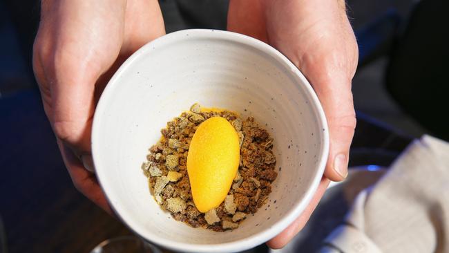 The mango sorbet dessert is owner Julian Hill’s favourite to prepare.