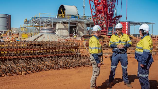 Workers at Liontown Resources' Kathleen Valley project in Western Australia. Picture: Supplied