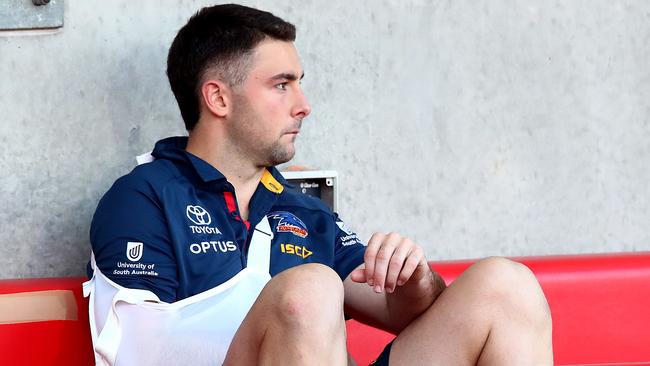 Adelaide midfielder Rory Atkins has played his last game for the Crows. Picture: Jono Searle/AFL Photos