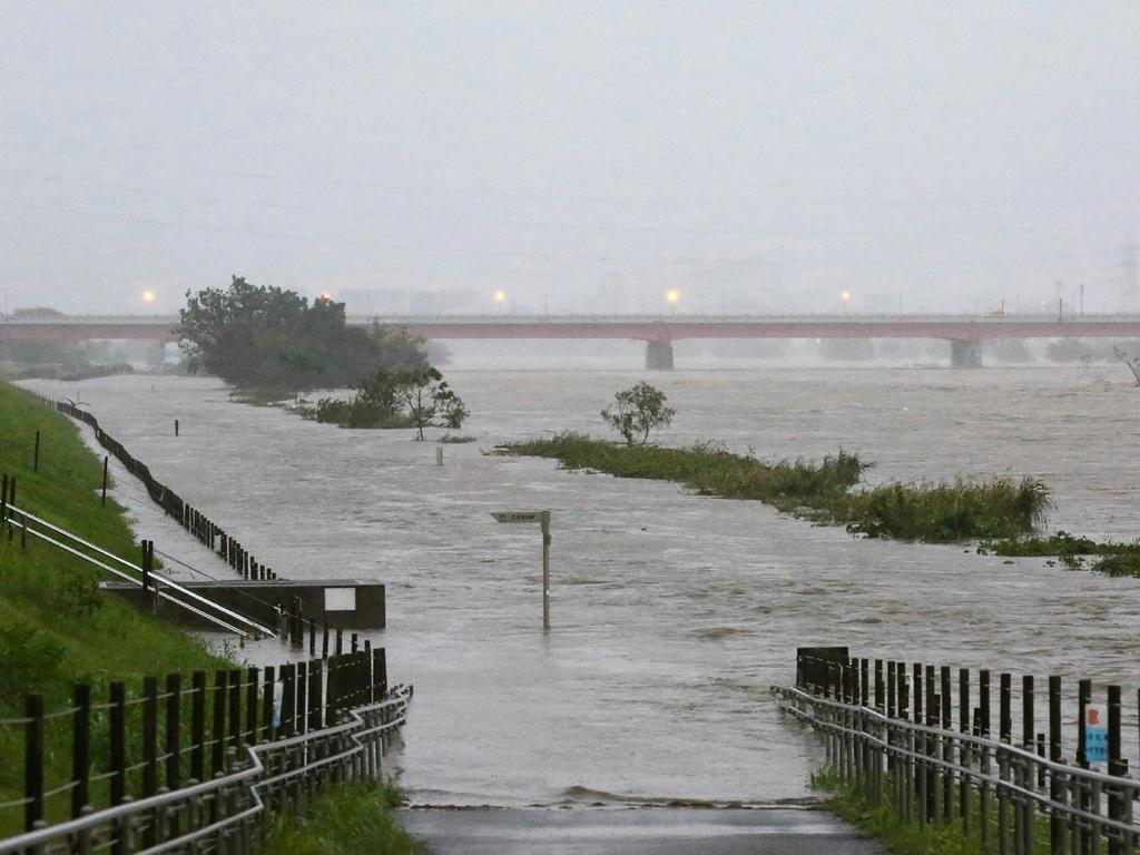 Heavy rains have caused rivers to swell. Picture: AFP