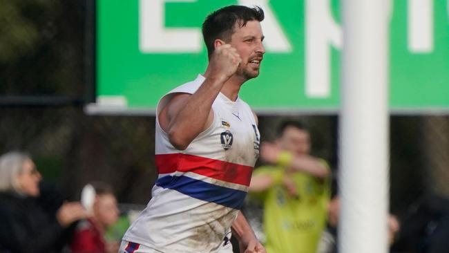 MPFNL Div 2 grand final: Somerville v Mornington, at Frankston Park, Plowman Pl,, Frankston. Mornington player Adrian Speedyc. Picture: Valeriu Campan